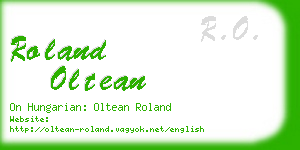 roland oltean business card